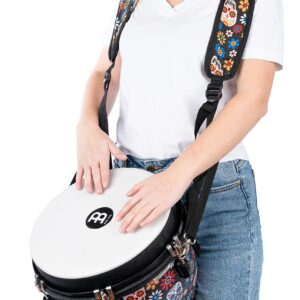 Meinl Percussion Designer Djembe Strap with Durable Synthetic Fabric and Adjustable Length, Day of The Dead (MDJS1DA)