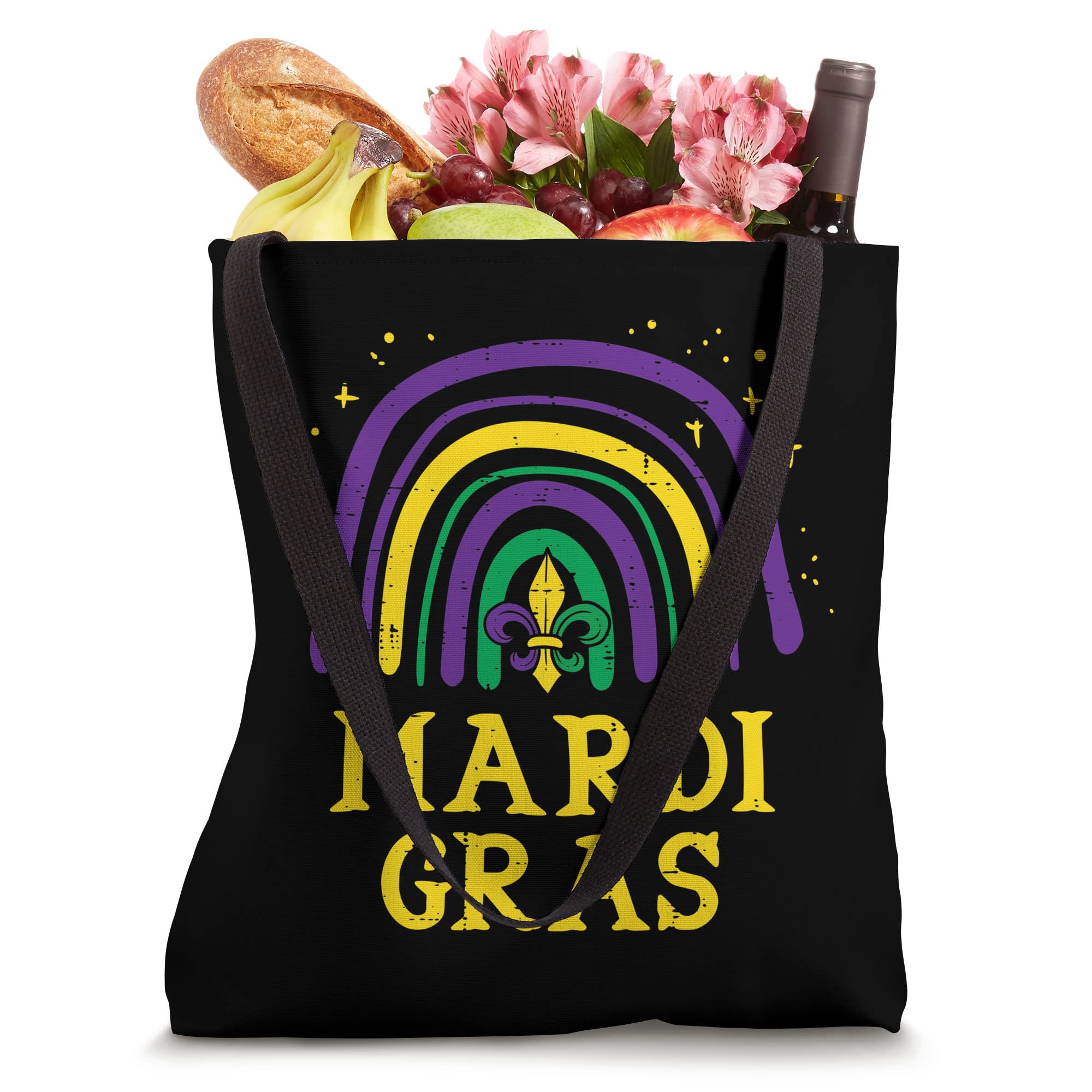 Rainbow Mardi Gras New Orleans Men Women Kids Tote Bag