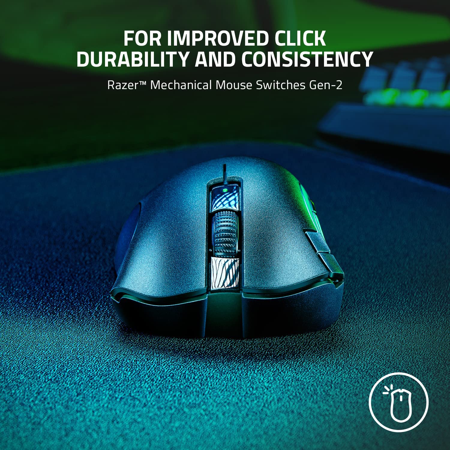 Razer USB DeathAdder V2 X Hyperspeed: Award-Winning Ergonomic Design - 235hr Battery Life - 7 Programmable Buttons (Renewed)