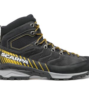 SCARPA Men's Mescalito Trk GTX Waterproof Gore-Tex Boots for Hiking and Backpacking - Dark Anthracite/Mustard - 11-11.5