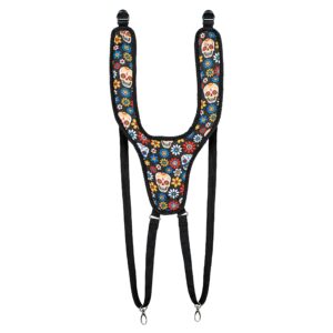 Meinl Percussion Designer Djembe Strap with Durable Synthetic Fabric and Adjustable Length, Day of The Dead (MDJS1DA)