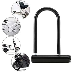 Safety Lock, Anti-Theft U-Lock Security Black Convenient Bike Anti-Theft Lock U-Lock Anti-Theft for Bicycle