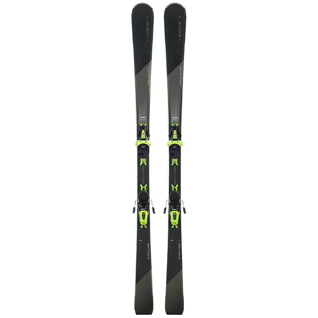 Elan Explore 8 LS Black Skis w/EL 10 GW Shift Blk/Grn Bindings 2022 Black 152