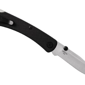 Buck Knives 110 Slim Pro TRX Lock-back Pocket Knife with G10 Handle, Thumb Studs and Removable/Reversible Deep Carry Pocket Clip, 3-3/4" S30V Blade (Black)