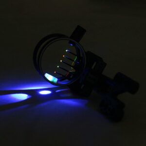 SOPOGER Archery Compound Bow Sight Light Fiber Optic 3/8-32 LED Sight Light Thread Universal Fit (1pcs)