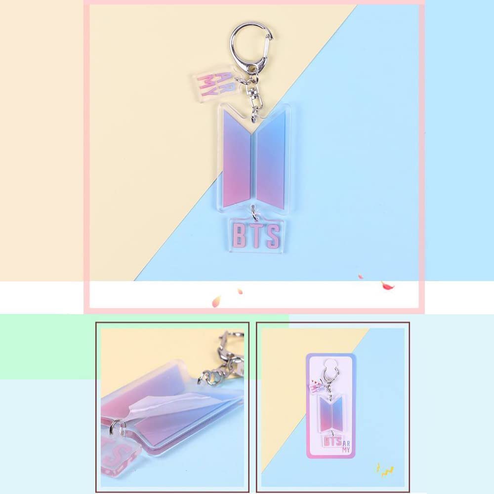 YANENG Kpop Bangtan Boys Merch Keychain Pendant Key Ring Bagpack Keychain School Bag Accessory for Army Fans Gift