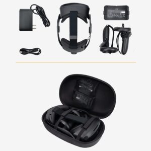 Case for HTC Vive Focus 3 VR,EVA Hard Shell Shockproof Storage Bag Carrying Case for HTC Vive Focus 3 VR Virtual Reality Headset with Disposable Eye Mask