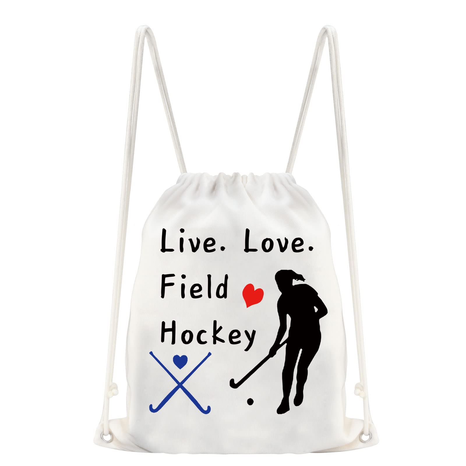 JYTAPP Field Hockey Present for Hockey Drawstring Bag Field Hockey Present for Players Field Hockey Team Inspiration Present