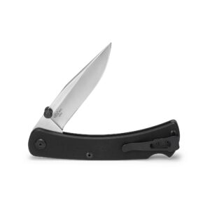 Buck Knives 110 Slim Pro TRX Lock-back Pocket Knife with G10 Handle, Thumb Studs and Removable/Reversible Deep Carry Pocket Clip, 3-3/4" S30V Blade (Black)