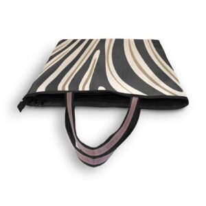 Tote Bag with Zipper for Women Sexy Zebra Stripes Handbags Pockets Shoulder Bag Work Large Travel Office Business