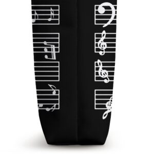 Music Notes with giraffe on Music Sheet - Music Teacher Tote Bag