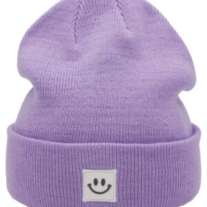 55cube Light Purple Beanie Hat