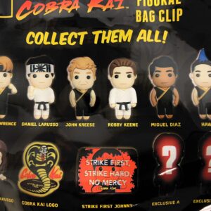 Cobra Kai Series 1 - 3D Figural Foam Bag Clip in Blind Bag - Strike First, Strike Hard, No Mercy Multicolored