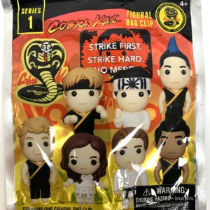 Cobra Kai Series 1 - 3D Figural Foam Bag Clip in Blind Bag - Strike First, Strike Hard, No Mercy Multicolored