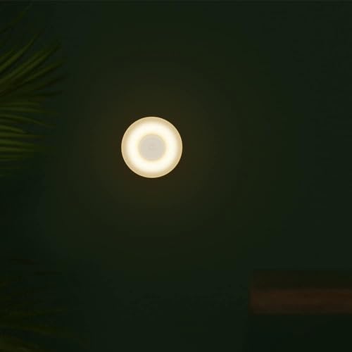 Xiaomi MI Motion Activated Night Light 2 - Bluetooth, 2800K Warm Yellow Light, No Visible Flicker, No Harmful Blue Light, 3× AA Batteries Last Over a Year