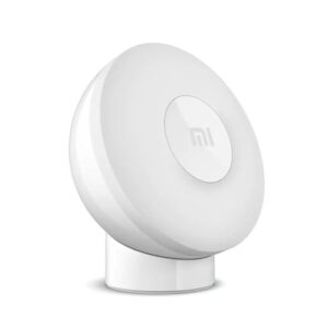 xiaomi mi motion activated night light 2 - bluetooth, 2800k warm yellow light, no visible flicker, no harmful blue light, 3× aa batteries last over a year