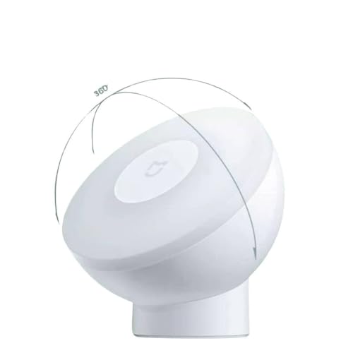 Xiaomi MI Motion Activated Night Light 2 - Bluetooth, 2800K Warm Yellow Light, No Visible Flicker, No Harmful Blue Light, 3× AA Batteries Last Over a Year