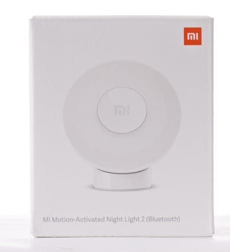 Xiaomi MI Motion Activated Night Light 2 - Bluetooth, 2800K Warm Yellow Light, No Visible Flicker, No Harmful Blue Light, 3× AA Batteries Last Over a Year