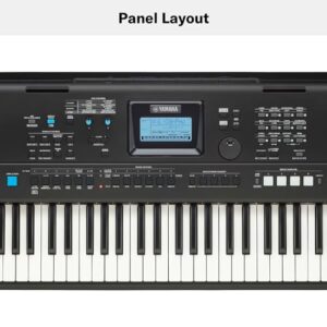 Yamaha, 76-Key Touch-Sensitive Advanced Portable Keyboard with Power Adapter (PSREW425)