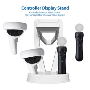 AttainNa is suitable for oculus quest 2 controller desktop support hanger storage rack shelf (white)