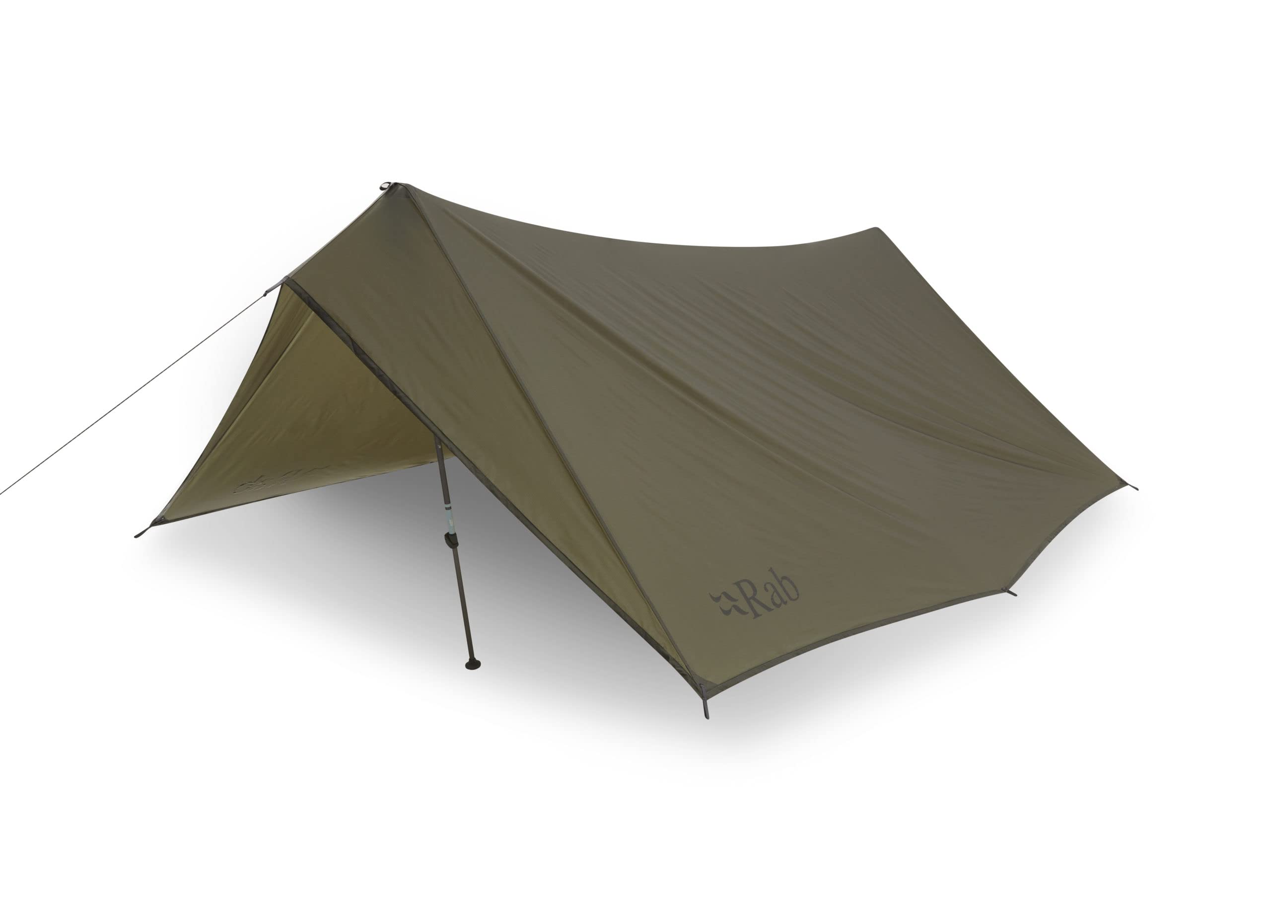 Rab Siltarp Plus Shelter Three-Person Waterproof Lightweight Shelter Tarp for Camping and Backpacking - Olive - One Size