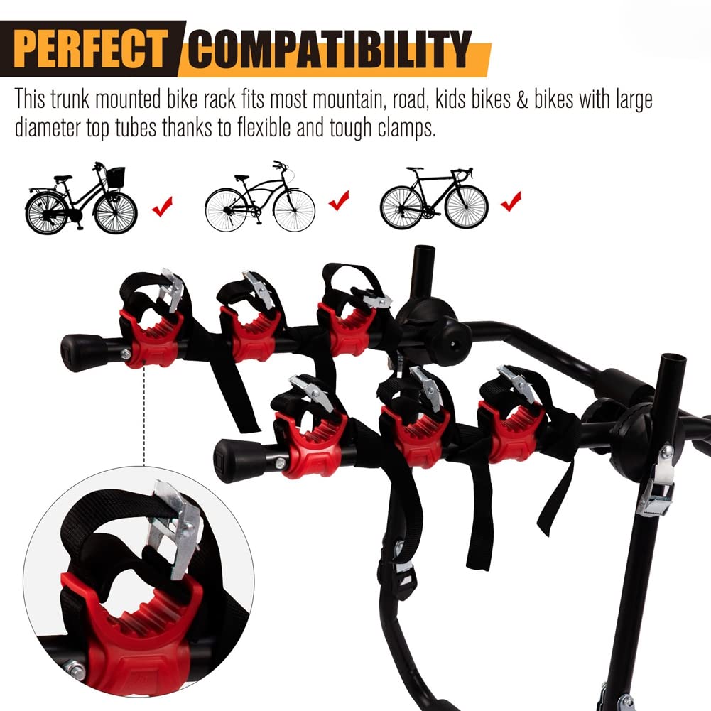 6 PCS/Set Bicycle Bike Hitch Racks 1-1/4"&2" Hitch Mount Carrier Car Racks Accessories, Adjustment Clip