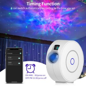 Smart Galaxy Projector Compatible with Alexa & Google Home APP,Voice Control Star Projector for Kids Adult,Night Light Projector with Nebula Cloud for Bedroom/Home Theatre/Party/Bar