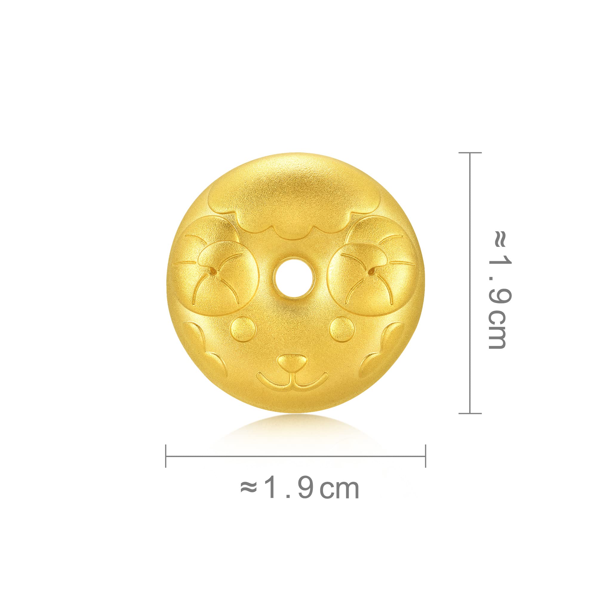 Chow Sang Sang 999.9 24K Gold Price-by-Weight 19.98g Gold Chinese Zodiac Ingot (Goat)