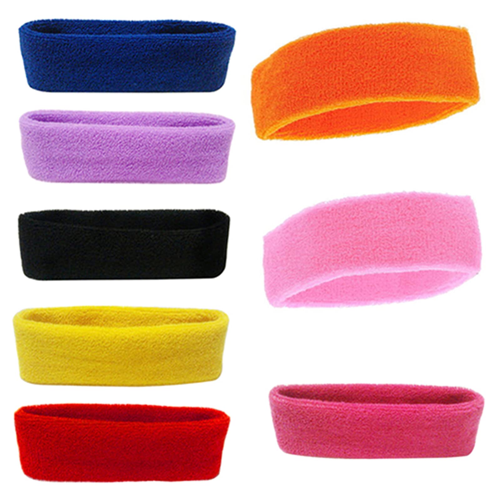 Shulemin Women's Workout Headbands Fashion Sports Headband Women Men Sport Sweat Sweatband Headband Yoga Gym Stretch Sport Hair Bands for Home Outdoor Cycling Black