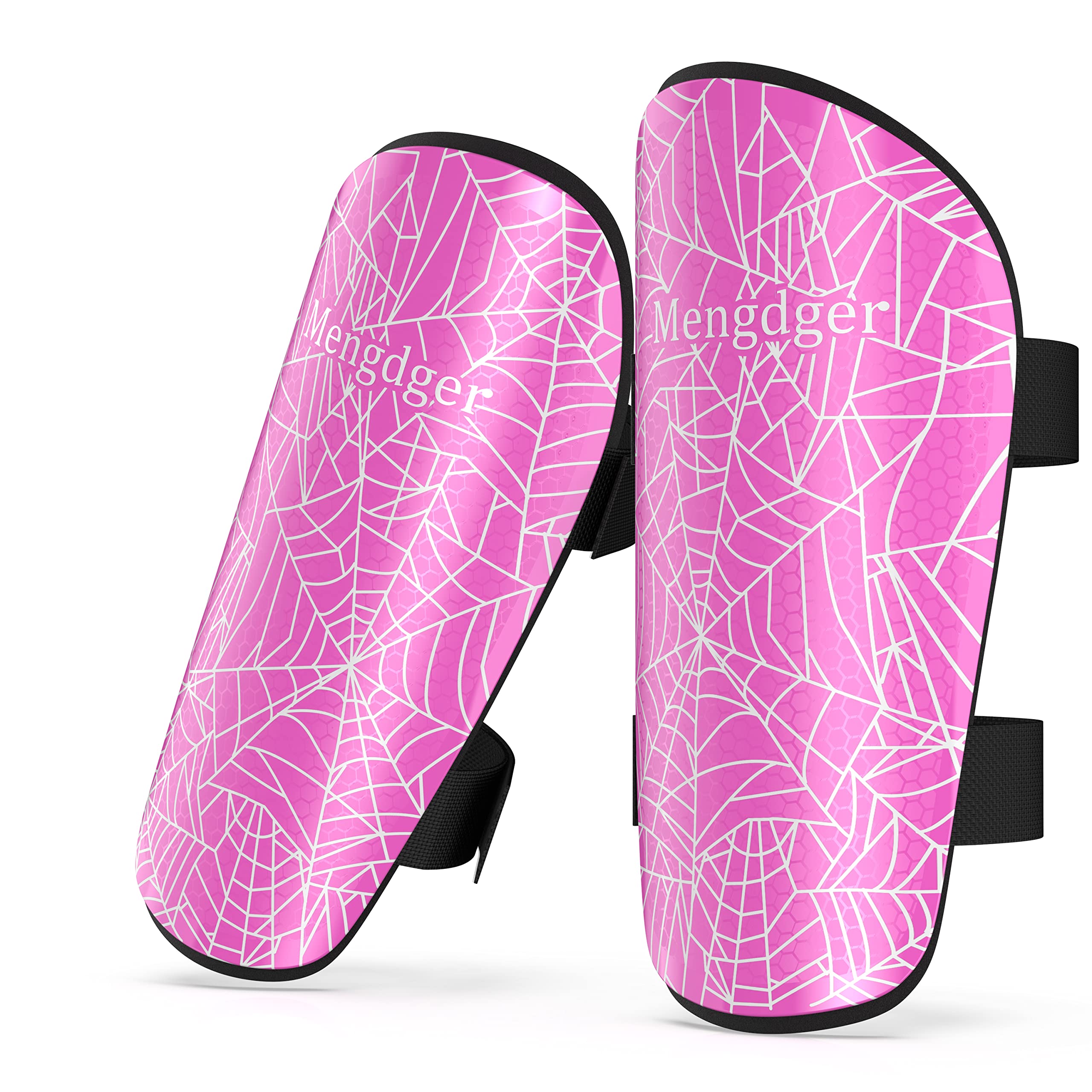 Shin Guards Soccer Youth Kids Boys Girls Toddler Shin Pads Child EVA Cushion Protection Reduce Shocks Injurie Calf Protective Gear Suitable for 4 5 6 7 8 9 10 11 12 Years Old (S, Pink)