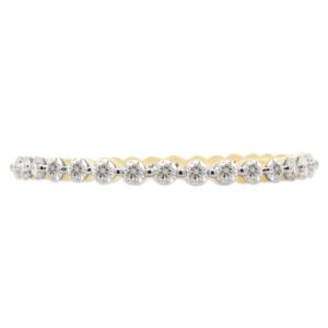 SAVEARTH DIAMONDS 1/2 ct. t.w Round Cut Lab Created Moissanite Diamond Full Eternity Stackable Engagement Ring In 10K Solid Yellow Gold (VVS1 Clarity, 0.50 Cttw)-9