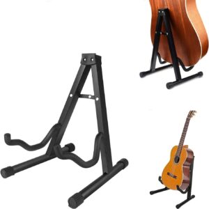 Mallez Cello Stand, Folding A-Frame Cello Support Holder with Non-Slip Rubber Soft Foam Arms for Violin 1/8-4/4 Cellos Guitar Electric Bass