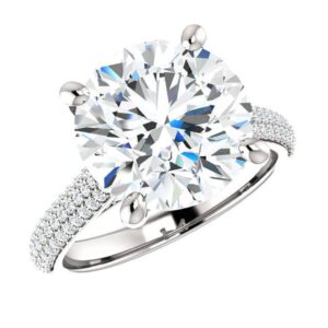 kiara gems 6.00 ct round moissanite engagement ring wedding eternity band vintage solitaire antique 4-prong -setting setting silver jewelry anniversary promise vintage ring gift for her (4)