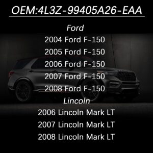 Replace 4L3Z-99405A26-EAA Gas tank door,gas door replacement Compatible with 2004-2008 Ford F-150,2006-2008 Lincoln Mark LT Style side fuel tank door,Fender Bed-Fuel Door Gas Cap Hatch (Black)