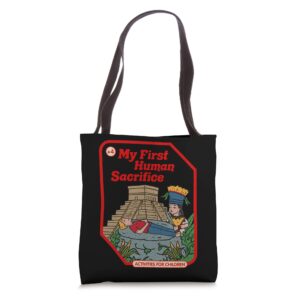 My First Human Sacrifice Occult Goth Vintage Childgame Tote Bag