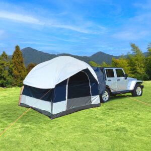 SUV Tent 4-6 Person Universal SUV Camping Tent，Car Awning SUV Tailgate Tent, Sun Shelter Camping Outdoor Travel,Includes Rainfly and Storage Bag - 8' W x 8' L x 6.5' H CAR Tent,Universal Fit