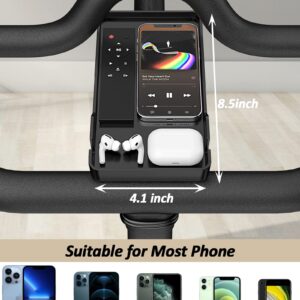 Phone Holder for Peloton Bike And Accessories, Built-in Anti-Slip Silicone mat Mount Tray, Peloton Phone Holder for iPhone, iPad - Easy Installation