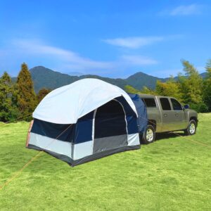 SUV Tent 4-6 Person Universal SUV Camping Tent，Car Awning SUV Tailgate Tent, Sun Shelter Camping Outdoor Travel,Includes Rainfly and Storage Bag - 8' W x 8' L x 6.5' H CAR Tent,Universal Fit