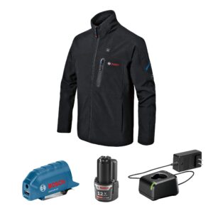 BOSCH GHJ12V-20SN12 12V Max Heated Jacket Kit & BAT414 High capacity Battery