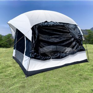 SUV Tent 4-6 Person Universal SUV Camping Tent，Car Awning SUV Tailgate Tent, Sun Shelter Camping Outdoor Travel,Includes Rainfly and Storage Bag - 8' W x 8' L x 6.5' H CAR Tent,Universal Fit