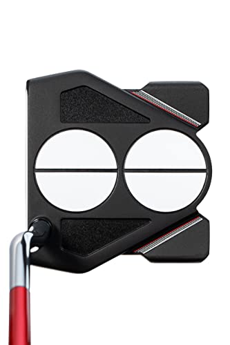 Odyssey Right Putter 2-Ball Ten Ten Lined Double Vent (Mallet, 34 Inch, Stroke LAB Shaft), Men's, Black