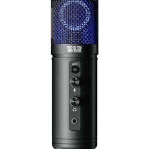 512 Audio by Warm Audio Tempest - Large Diaphragm Studio Condenser USB Microphone + Stand + Shock Mount for Recording and Streaming