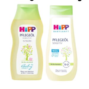 Hipp Baby Body Oil with Organic Almond Oil - 200 ml - German -