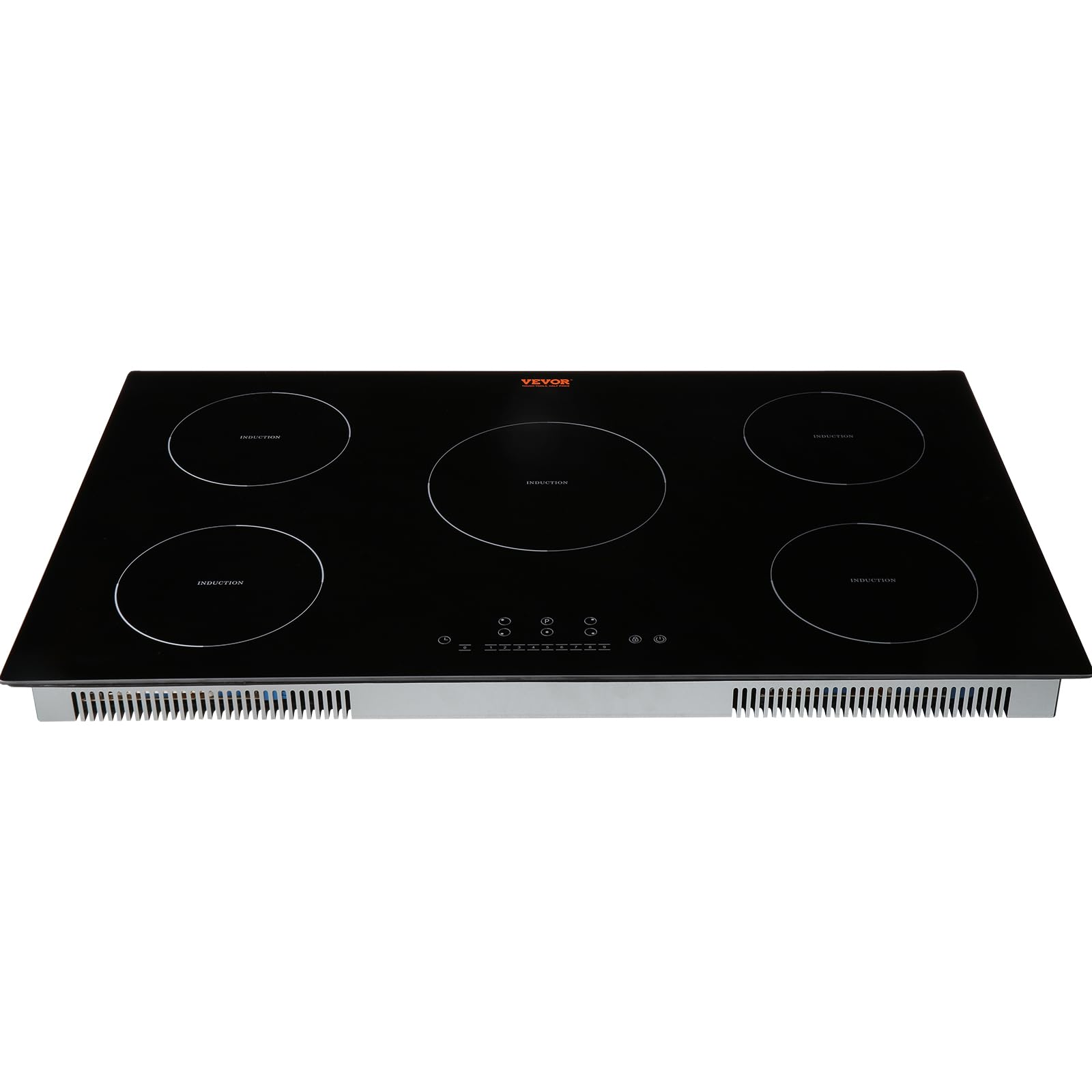 VEVOR Built-in Induction Electric Stove Top 5 Burners,35 Inch Electric Cooktop,9 Power Levels & Sensor Touch Control,Easy to Clean Ceramic Glass Surface,Child Safety Lock,240V