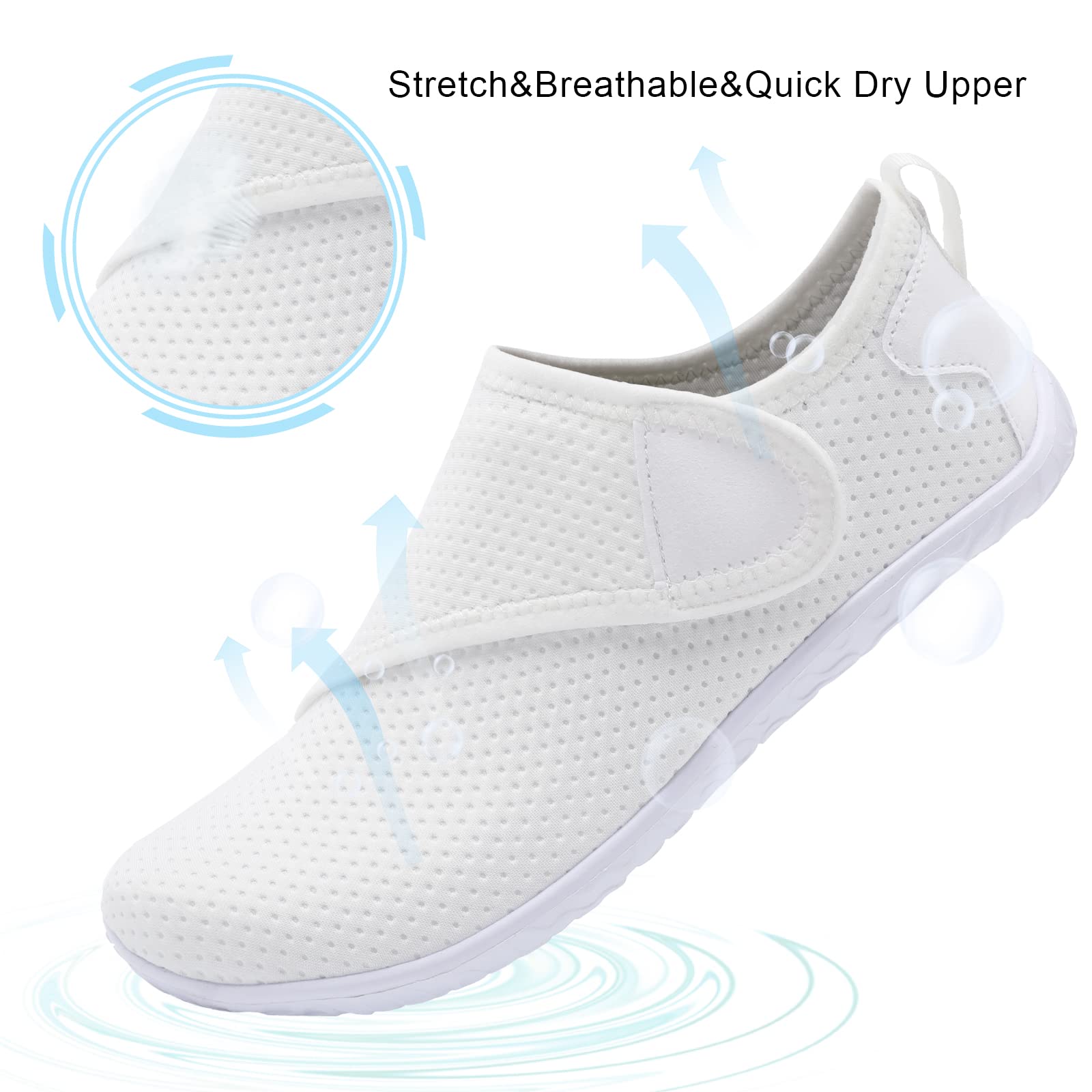 Spesoul Womens and Mens Water Shoes Breathable Quick Dry Swim Shoes Barefoot Aqua Socks Beach Shoes for Pool River Yoga Outdoor Water Sports 8-9 Women Women/6.5-7 Men