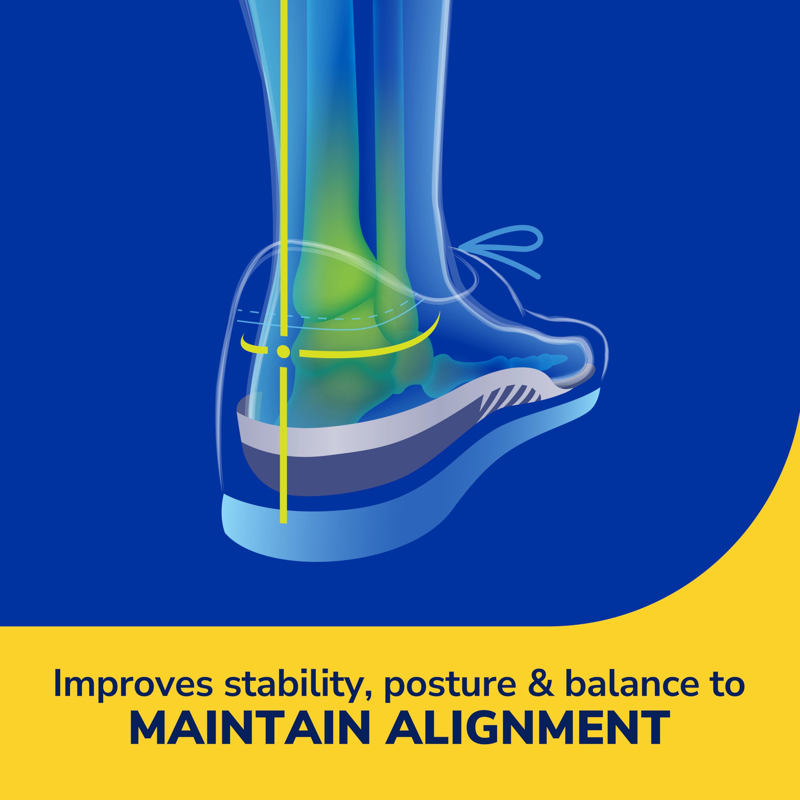 Dr. Scholl's® Stability Support Insoles, Flat Feet & Overpronation Low Arch Support, Improves Balance & Stability, Motion Control, Trim Inserts to Fit Shoes, Men's Size 8-14