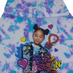 Nickelodeon That Girl Lay Lay Hoodie and T-Shirt Combo 2-Pack for Girls, Girls Hooded Sweatshirt and Tee Bundle Set (Tye Dye/Purple, Size 6/6X)