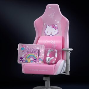 Razer Lumbar Cushion Hello Kitty & Friends Edition: Lumbar Support for Gaming Chairs - Fully-Sculpted Lumbar Curve - Memory Foam Padding - Wrapped in Plush Velvet