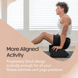 Asanaseat Multifunctional Yoga Block, Set of 2, Use as Meditation Seat, Floor Seat, Stretching Blocks and Added Stability During your Practice, Interlocking Lightweight EVA Foam