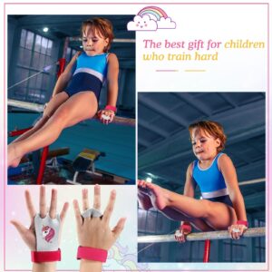 Gymnastics Hand Grips Athletic Gymnastics Bar Grips Gymnastics Gloves for Girls Kids Youth Bars Lifting Yoga Gym Home, Pink Style (S)